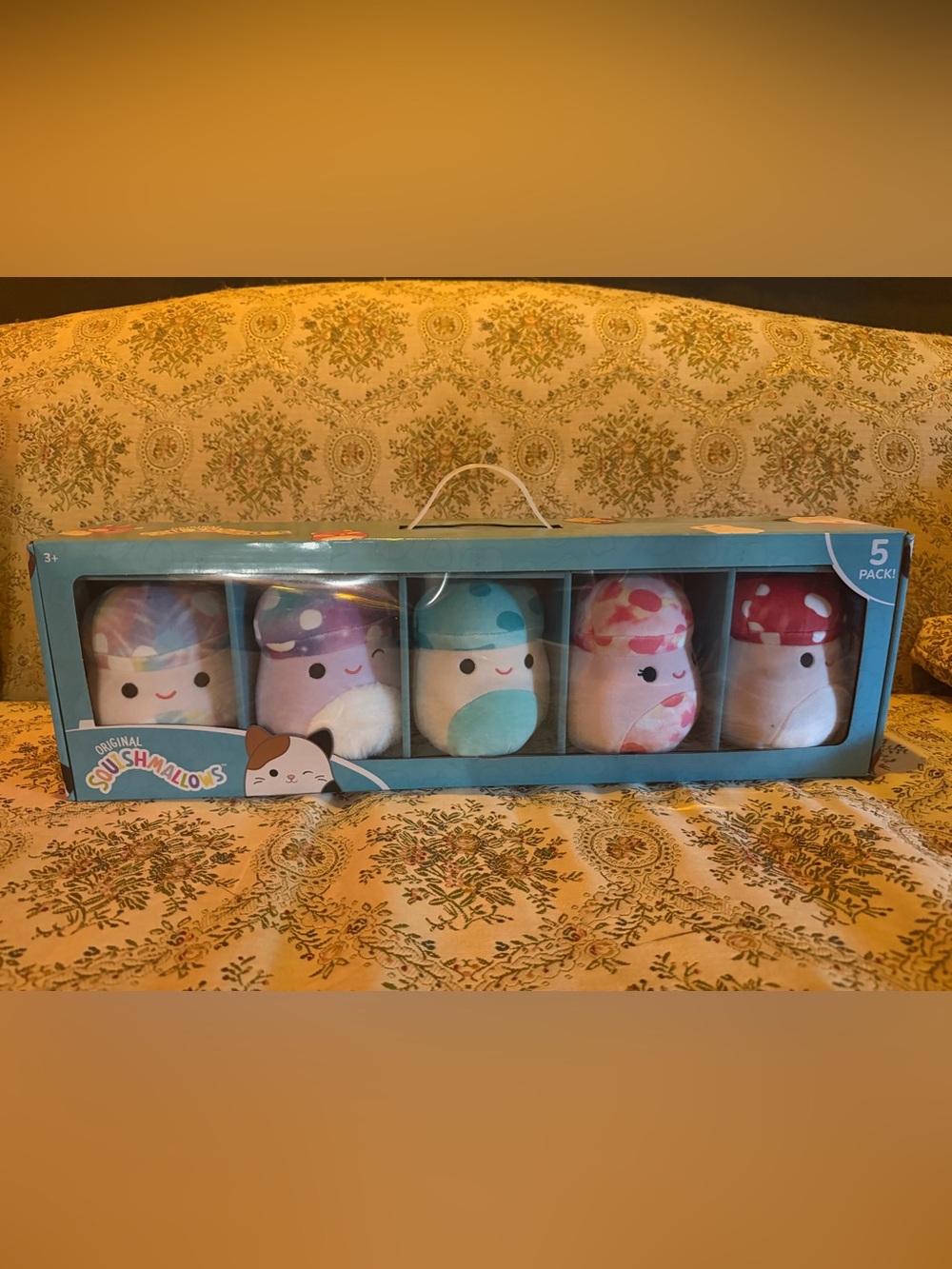 5 SET UNOPENED SQUISHMALLOW 5” MUSHROOMS SET